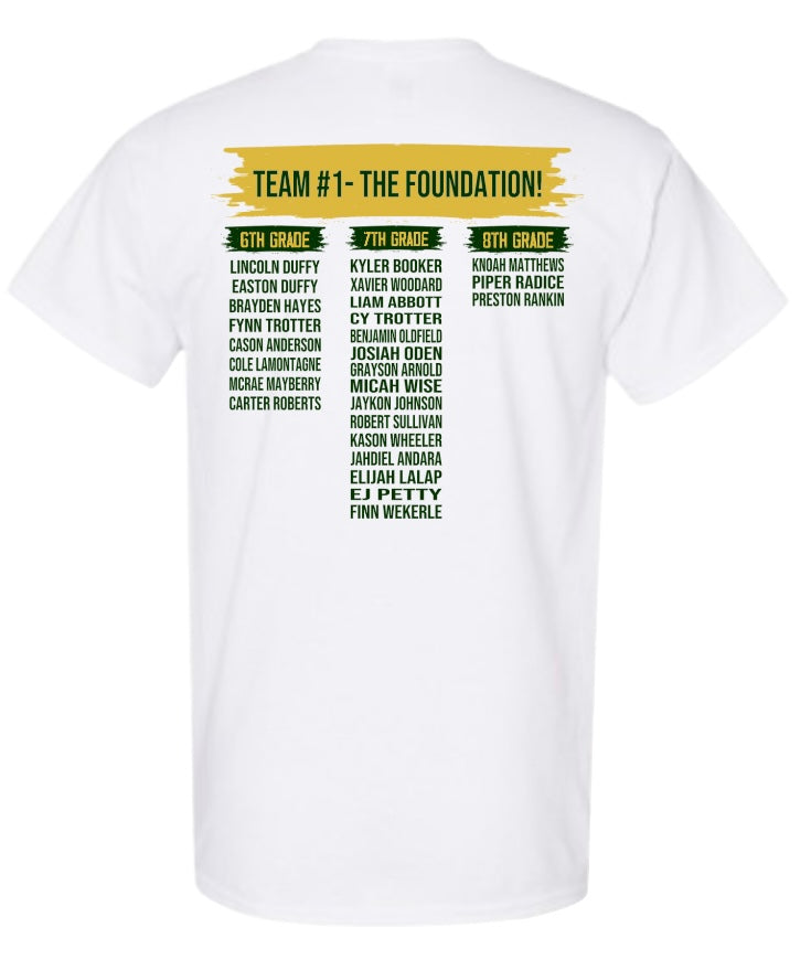 **LIMITED EDITION** PHMS Baseball Roster Tshirt