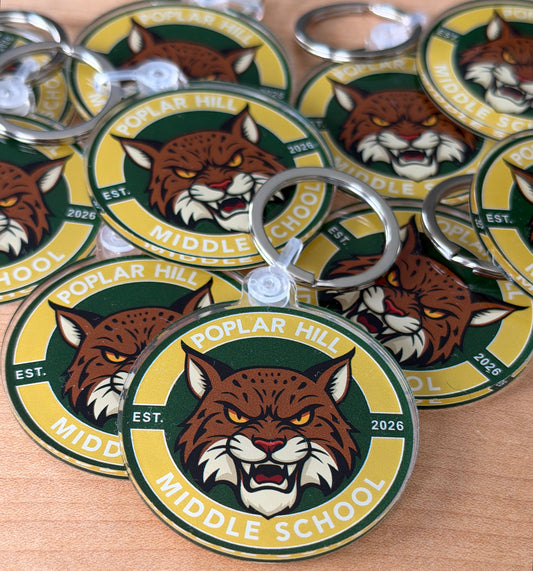 Poplar Hill Middle Keychain/Backpack Tag