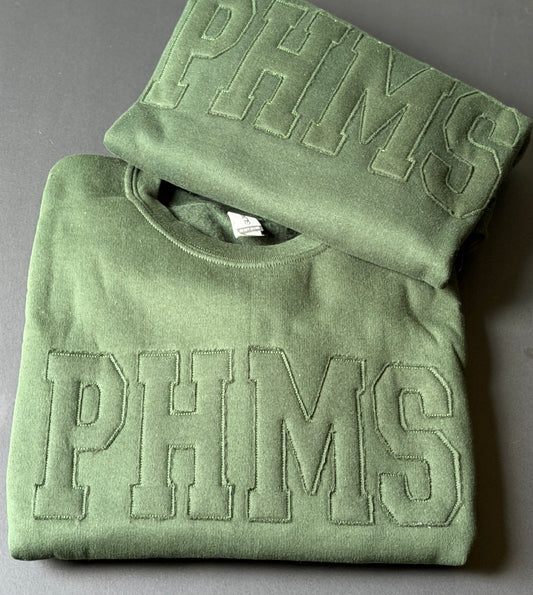 **LIMITED EDITION** PHMS Raggy Edge Appliqué Sweatshirt