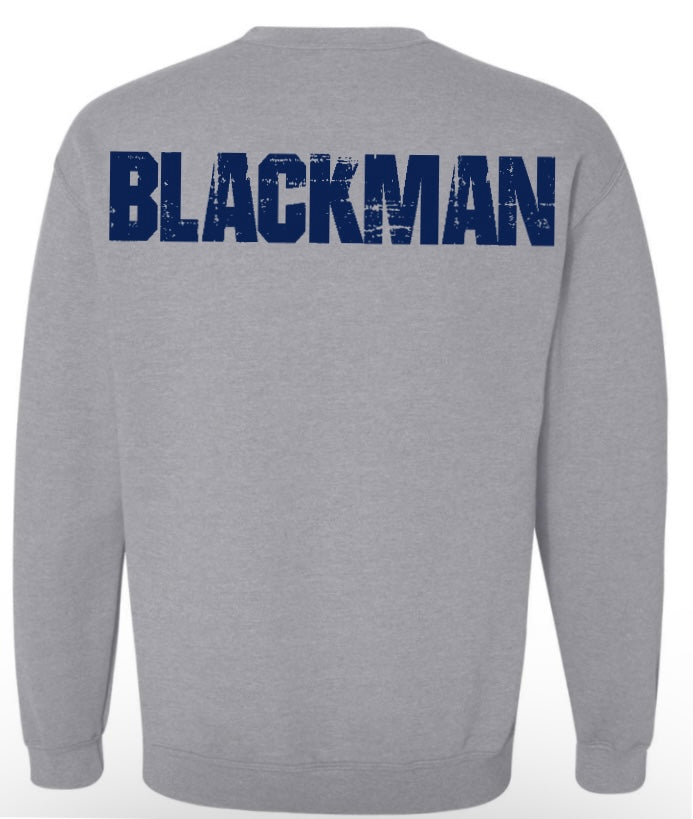 Blackman Distressed Oversized Design Sweatshirt
