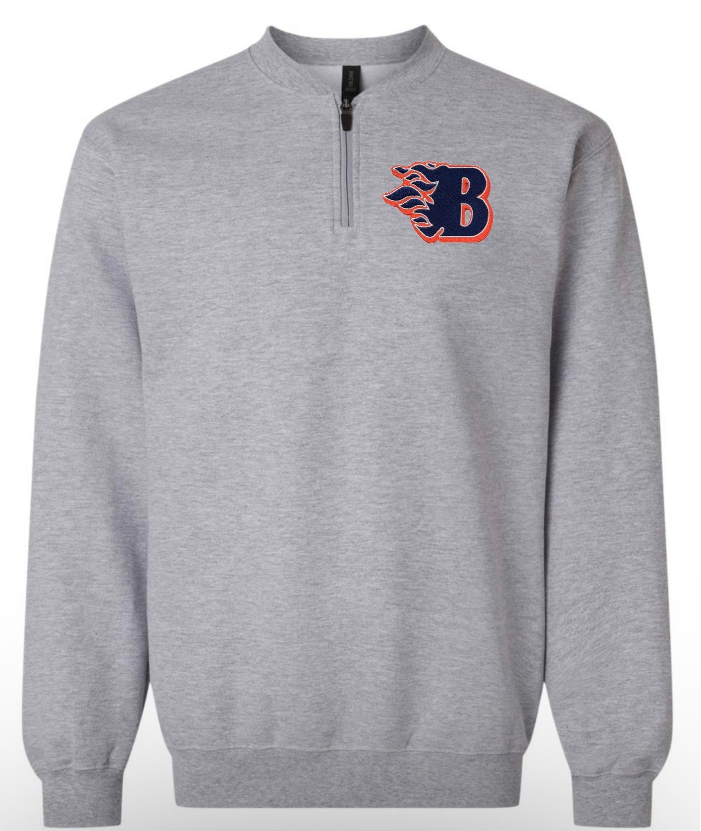 **LIMITED EDITION** Embroidery Patch Blackman Logo 1/4 Zip Crewneck