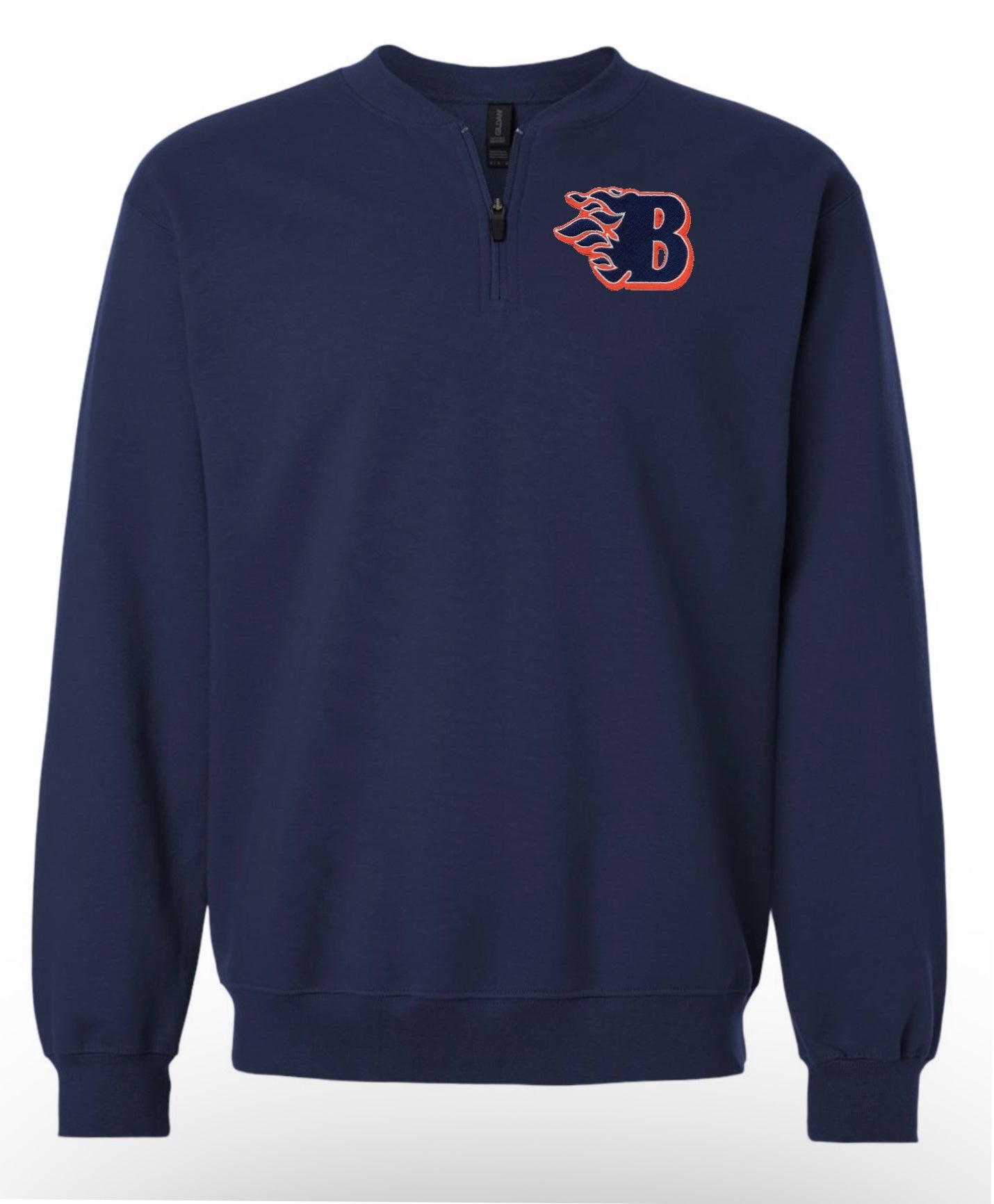 **LIMITED EDITION** Embroidery Patch Blackman Logo 1/4 Zip Crewneck