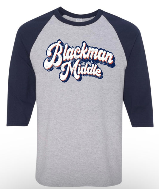 Blackman Middle Retro Raglan