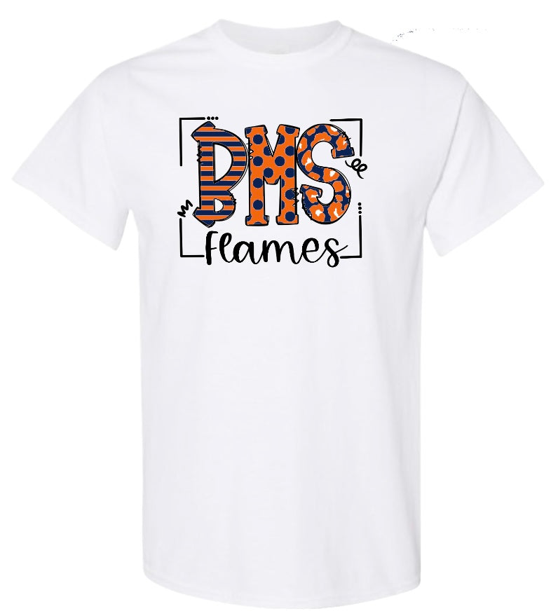 BMS Flames Doodle Tshirt