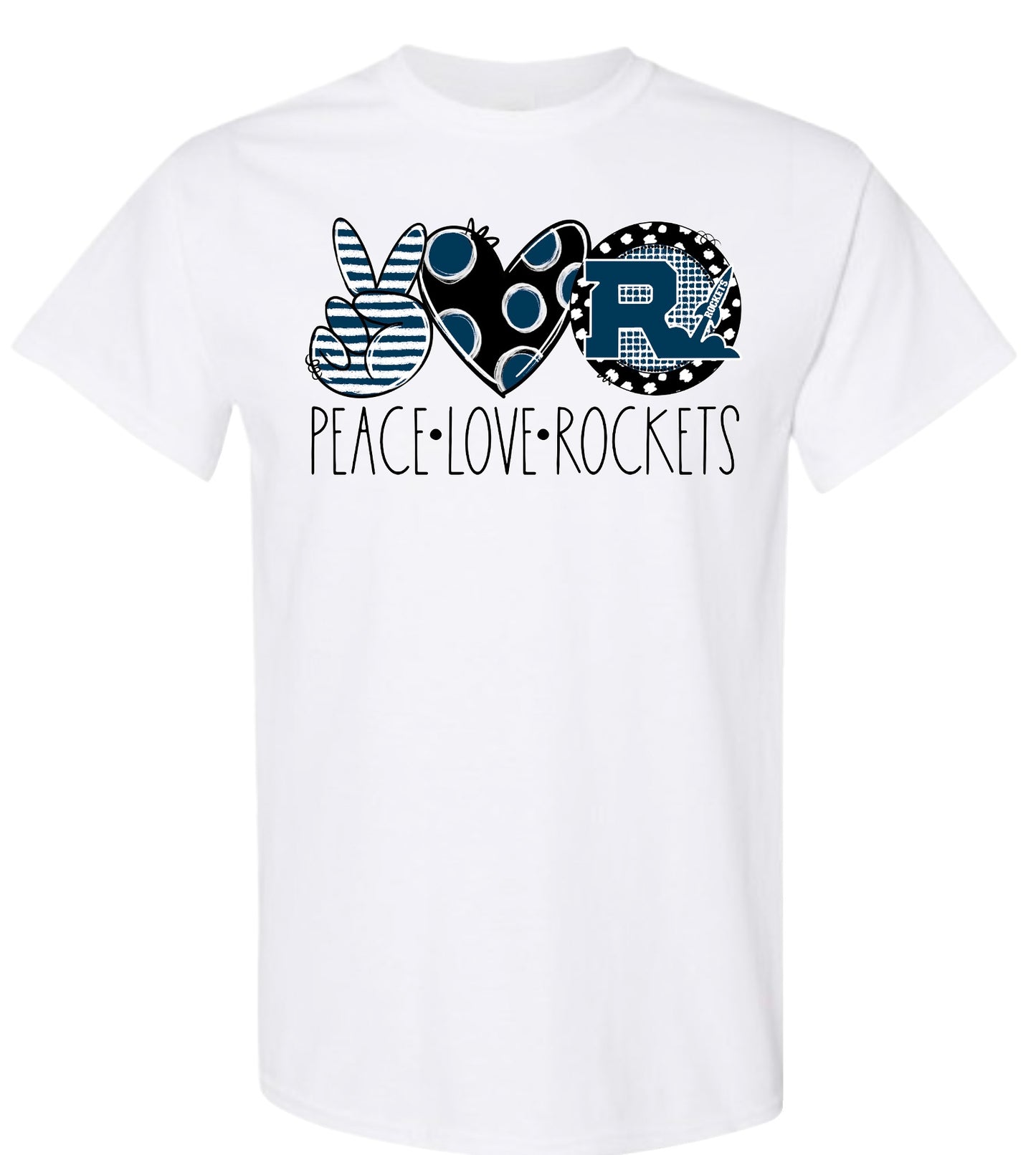 Peace Love Rockets Tshirt