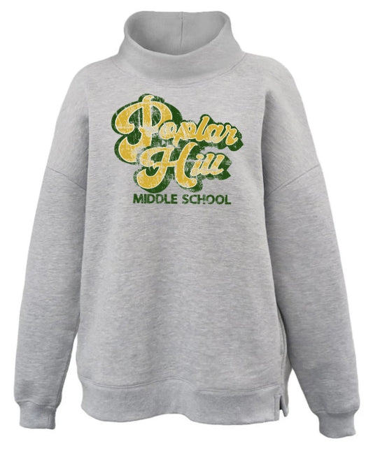 **LIMITED EDITION** Poplar Hill Middle Retro Mock Neck Sweatshirt