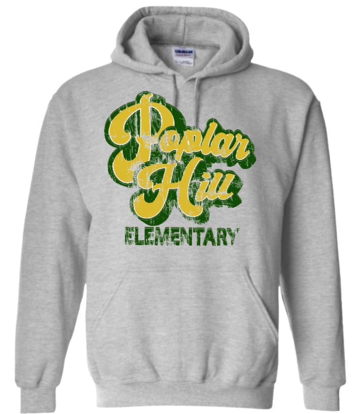 Poplar Hill Elementary Retro Distressed Hoodie