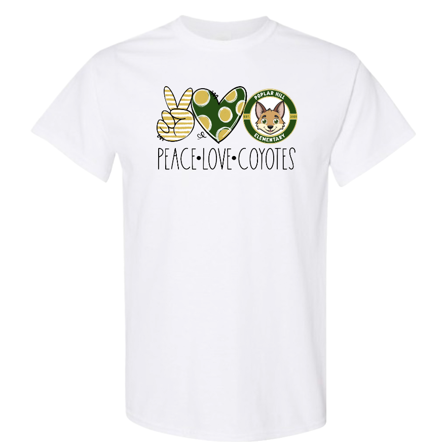 Peace Love Coyotes Tshirt