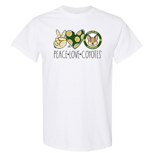 Peace Love Coyotes Tshirt