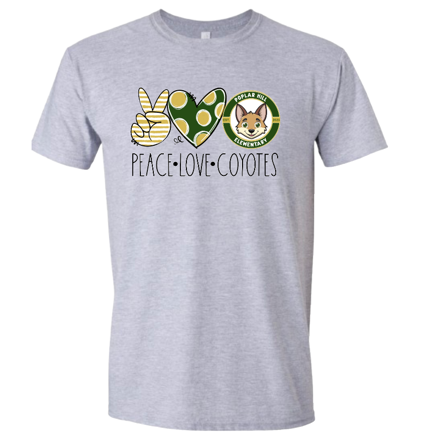 Peace Love Coyotes Tshirt