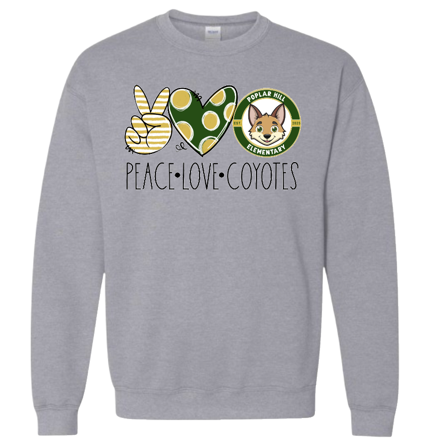 Peace Love Coyotes Sweatshirt