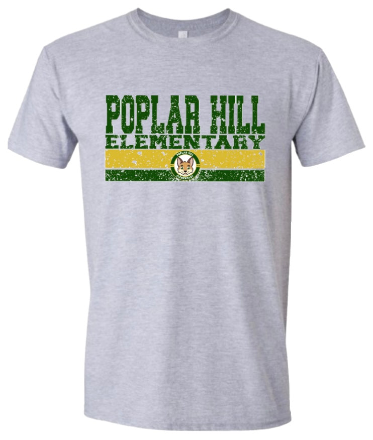 Poplar Hill Elementary Logo Varsity Tshirt