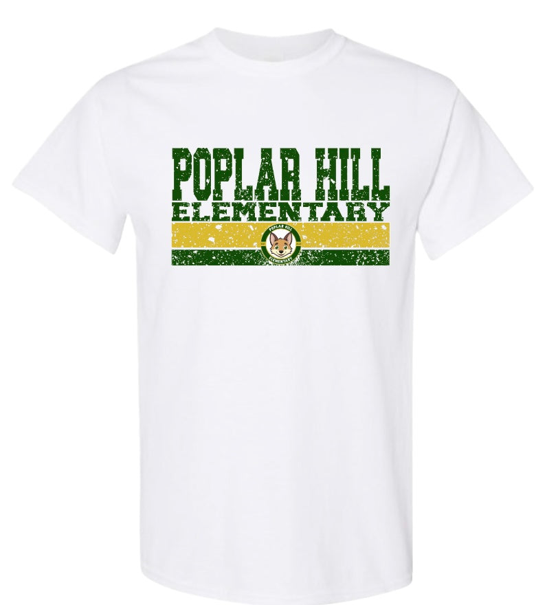 Poplar Hill Elementary Logo Varsity Tshirt