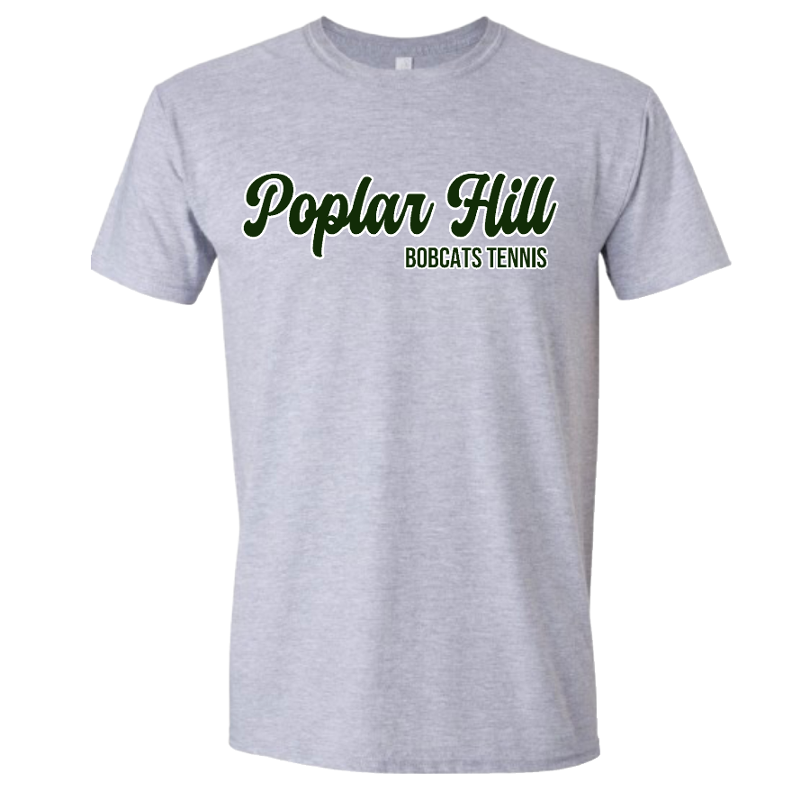 Poplar Hill Tennis Script Tshirt