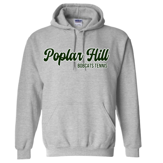 Poplar Hill Tennis Script Hoodie