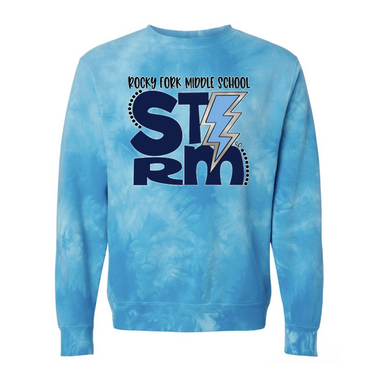 **LIMITED EDITION** Stacked Storm Tie Dye Sweatshirt