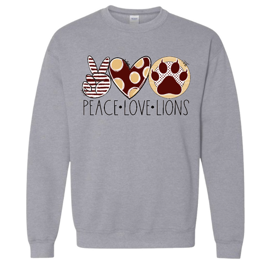 Peace Love Lions Sweatshirt