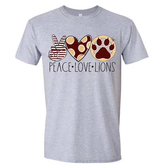 Peace Love Lions Tshirt