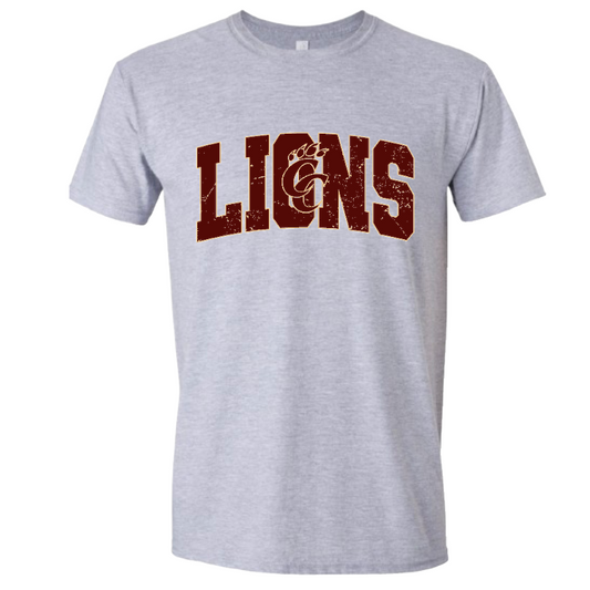 Distressed Lions Logo Tshirt