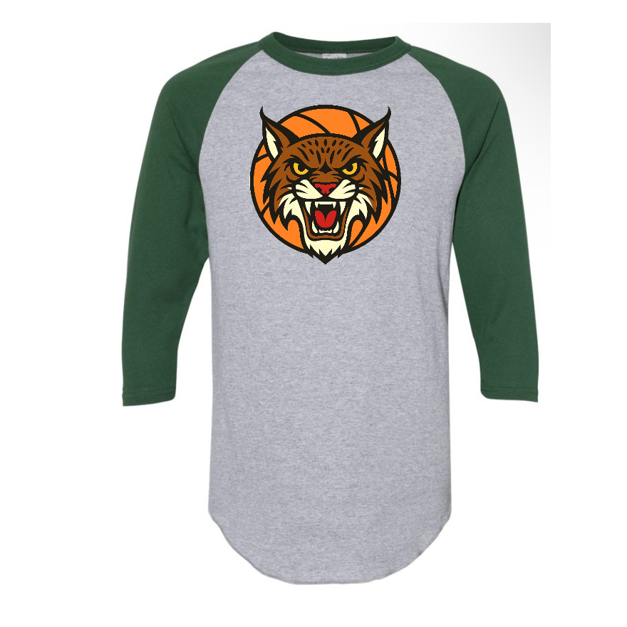 PHMS Basketball Logo Raglan
