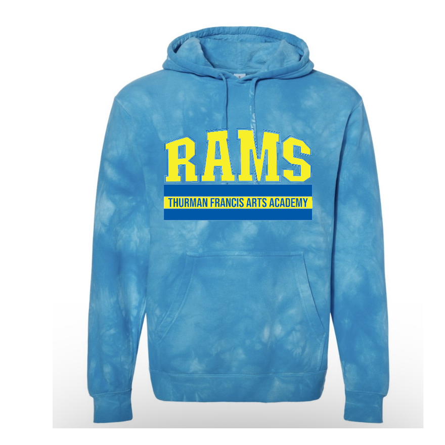 **LIMITED EDITION** Rams Varsity Tie Dye Hoodie