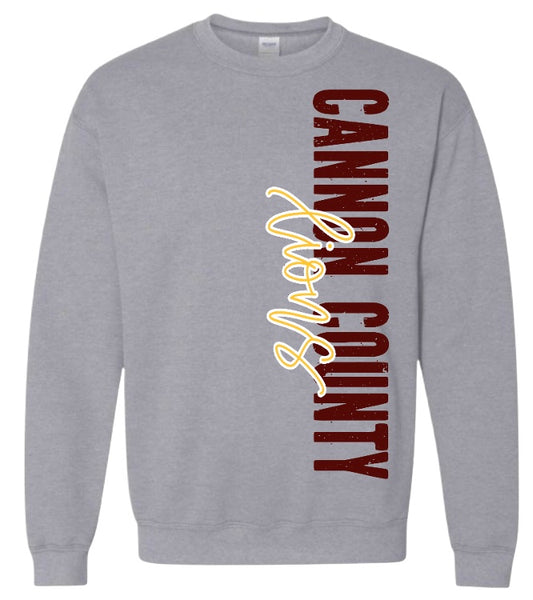 Cannon County Lions Vertical Sweatshirt