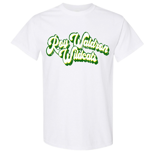 Roy Waldron Wildcats Retro Distressed Tshirt