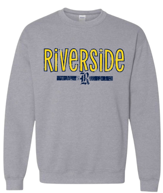 Distressed Riverside Logo Sweatshirt