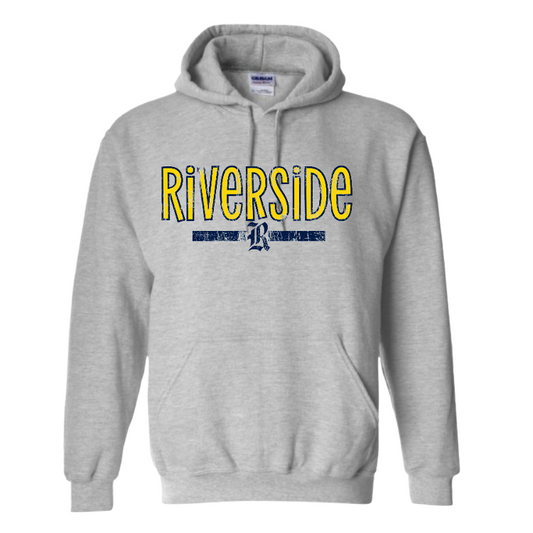 Riverside Logo Distressed Hoodie