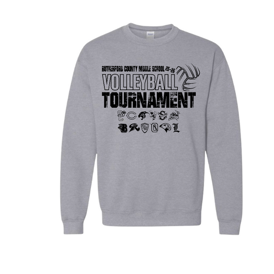 Rutherford County Middle School Volleyball Tournament Sweatshirt