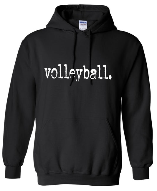 Volleyball Typography Hoodie
