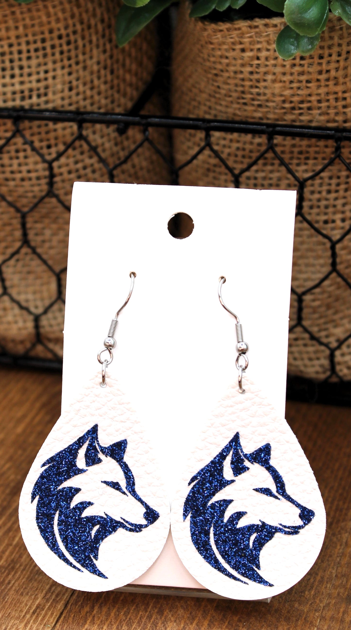 Timberwolves Dangle Earrings