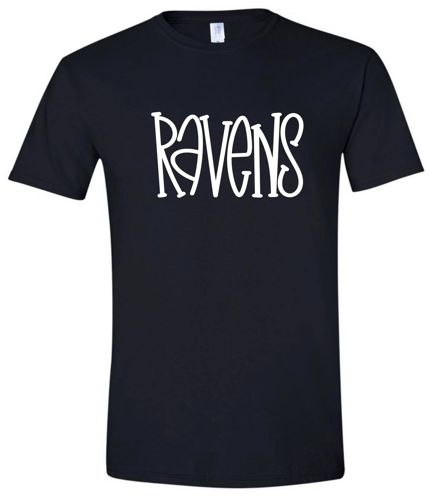 Ravens Quirky Font Tshirt