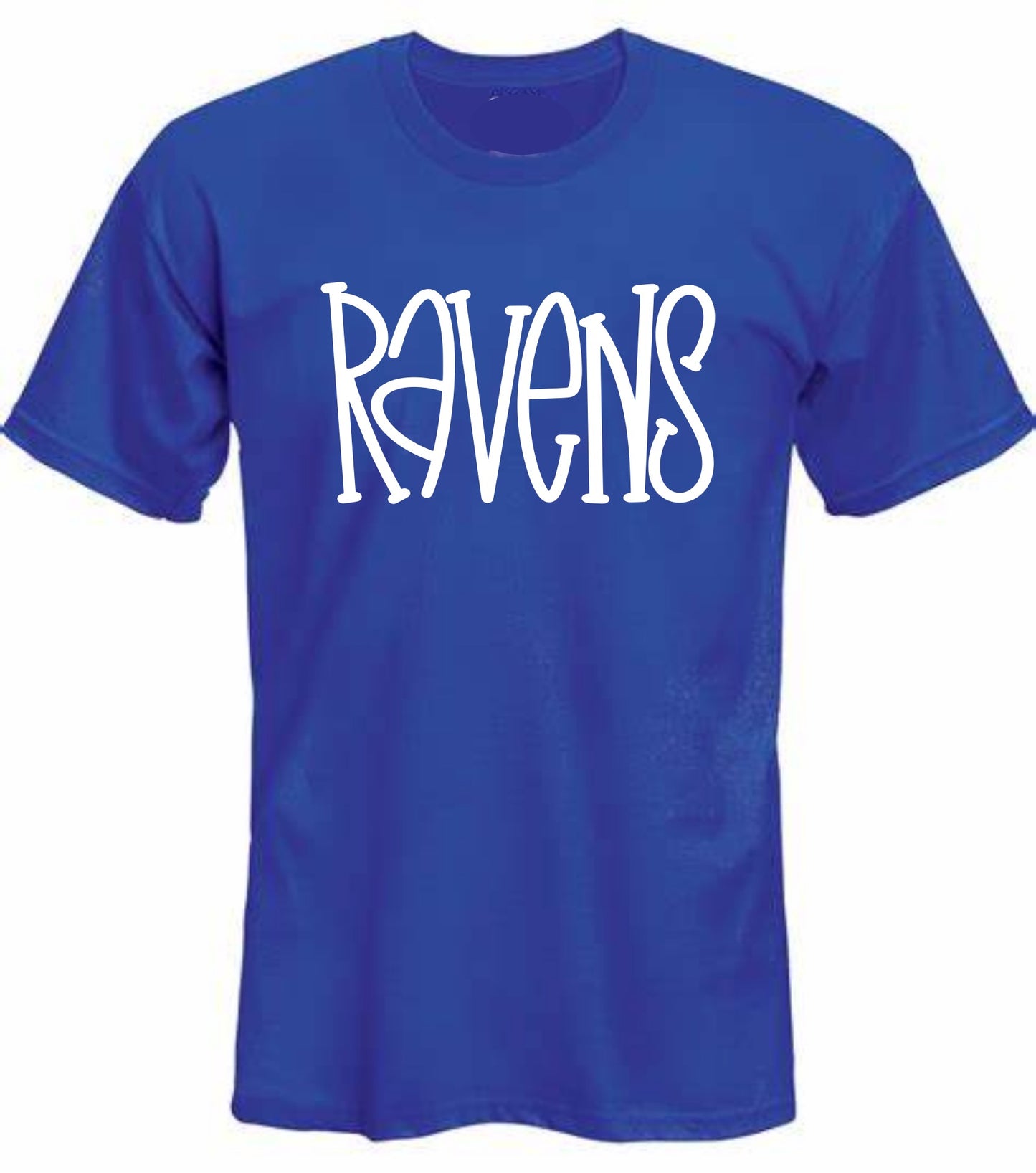 Ravens Quirky Font Tshirt