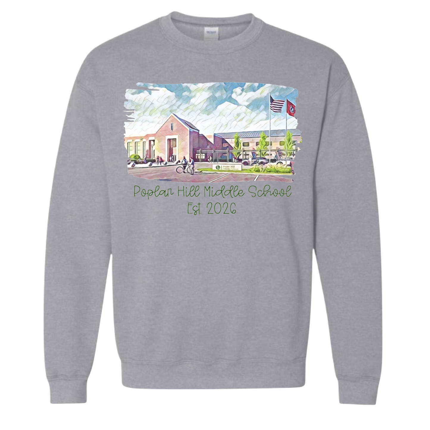 Poplar Hill Watercolor Sweatshirt
