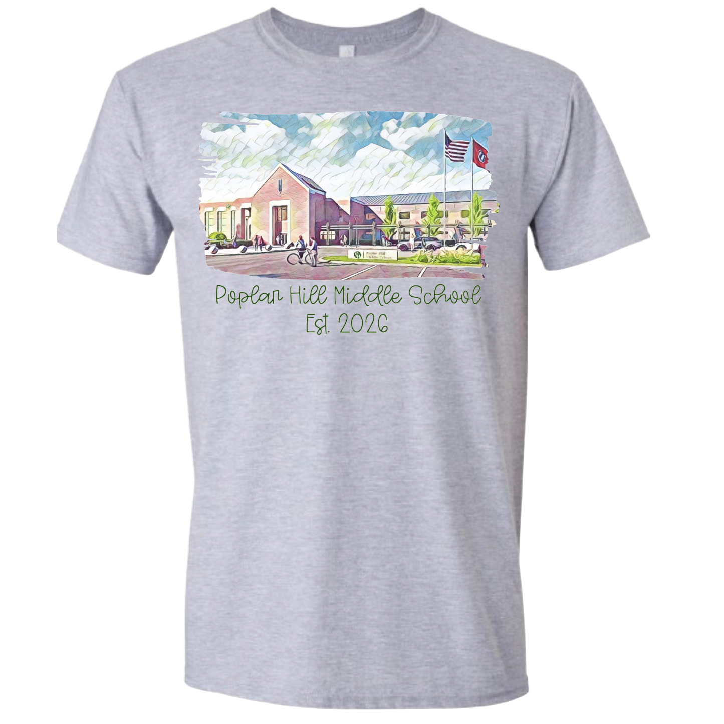 Poplar Hill Watercolor Tshirt