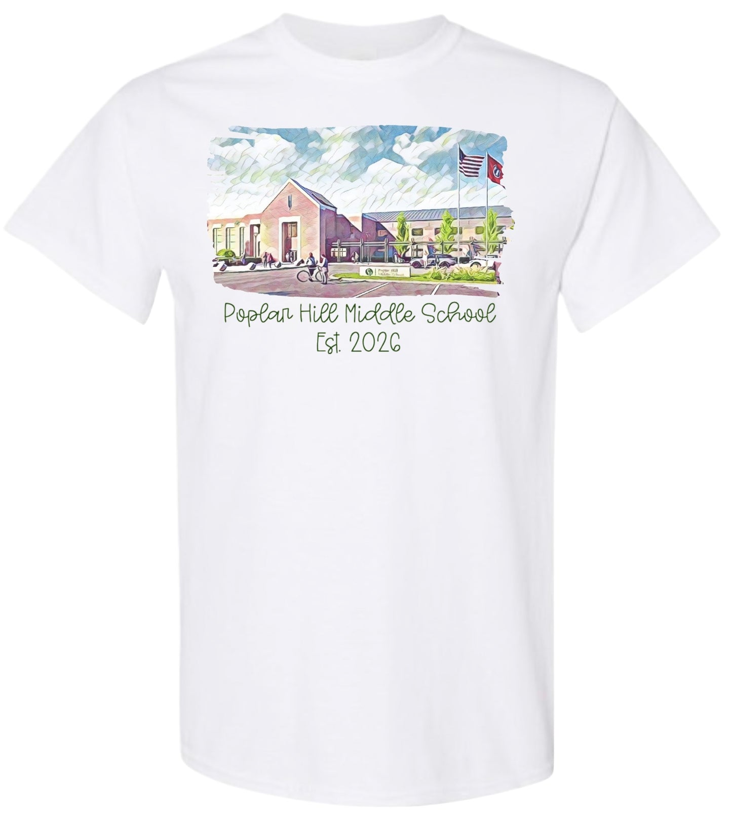 Poplar Hill Watercolor Tshirt