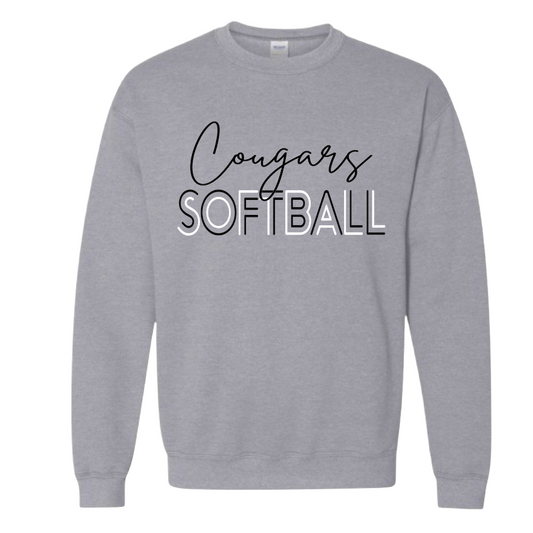 Cougars Abstract Softball Sweatshirt
