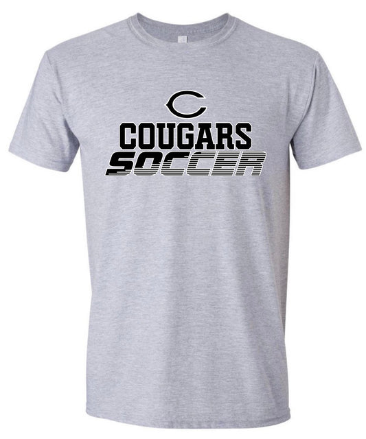 Cougars Soccer Stripe Tshirt