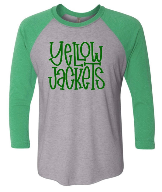 Yellow Jackets Quirky Raglan