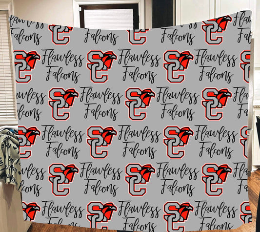 **LIMITED EDITION** Flawless Falcons Logo Blanket