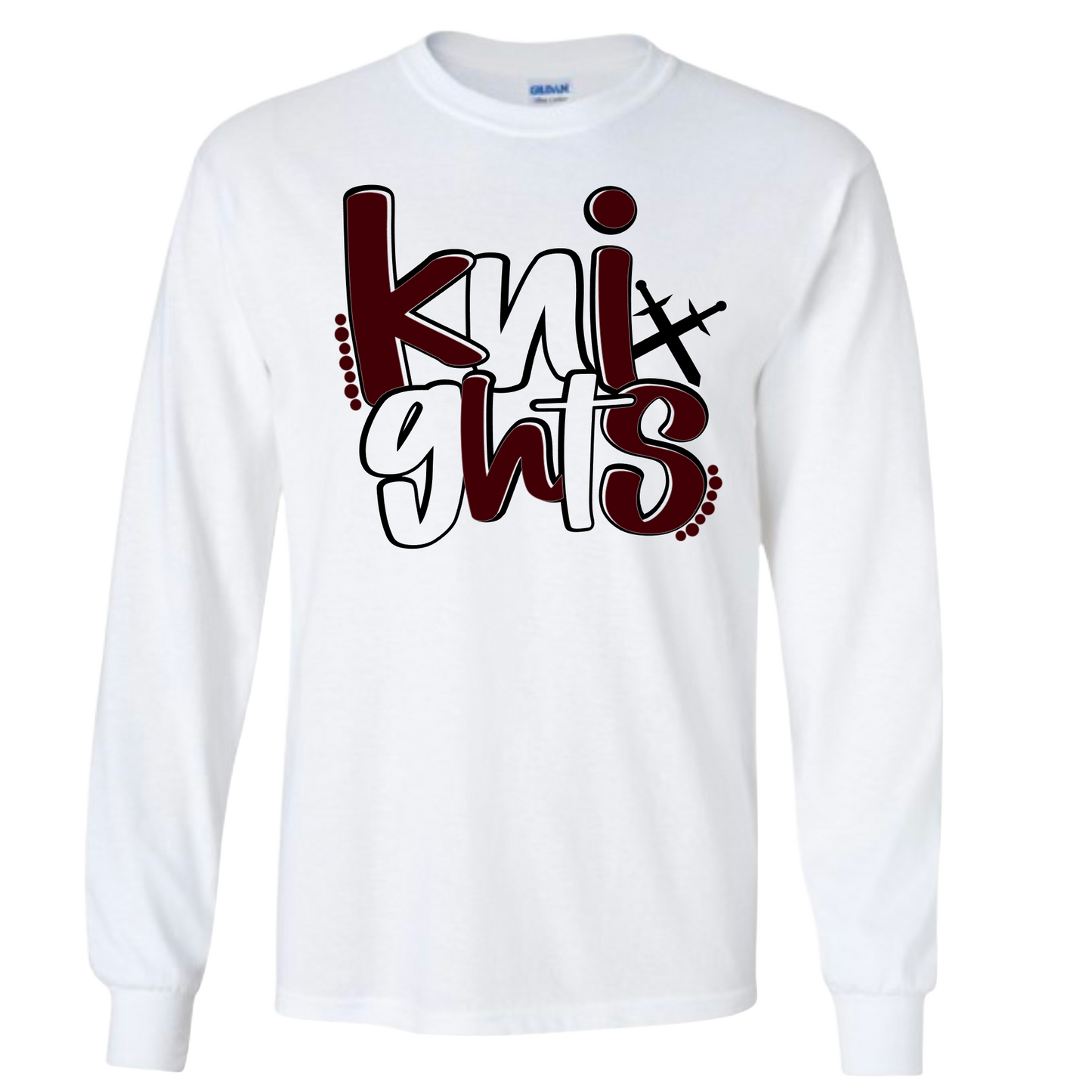 Knights with Sword Longsleeve Tshirt
