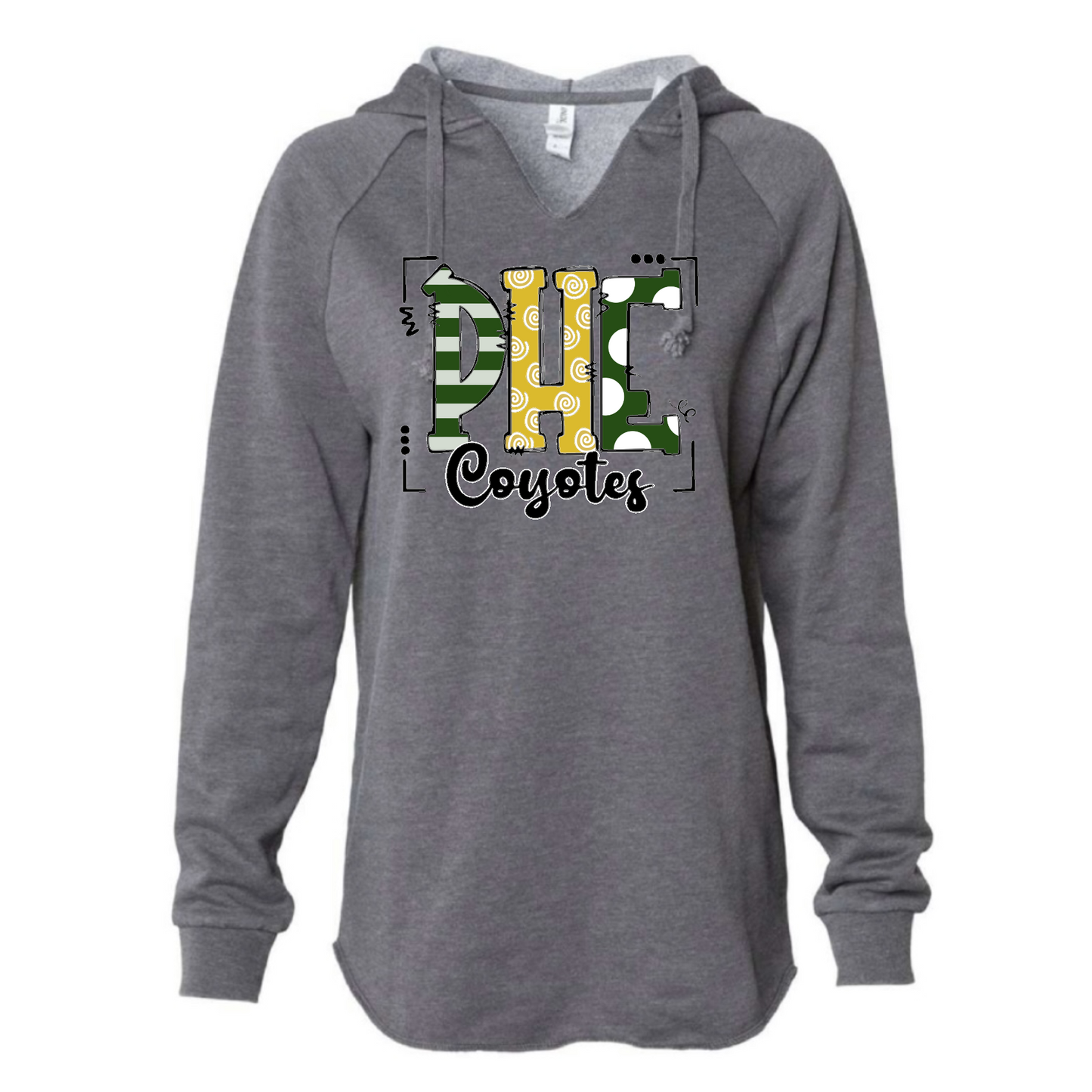 PHE Doodle Vneck Hoodie