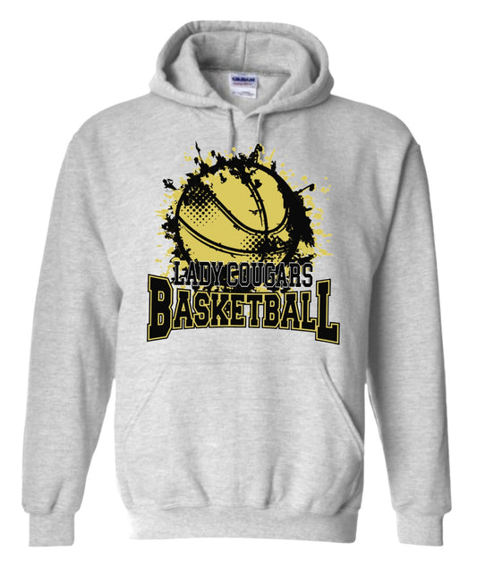 Lady Cougars Basketball Old Gold Hoodie