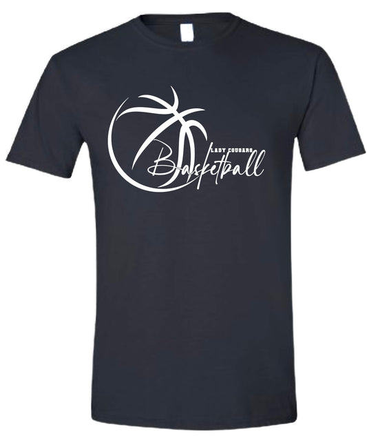 Lady Cougars Abstract Basketball Tshirt