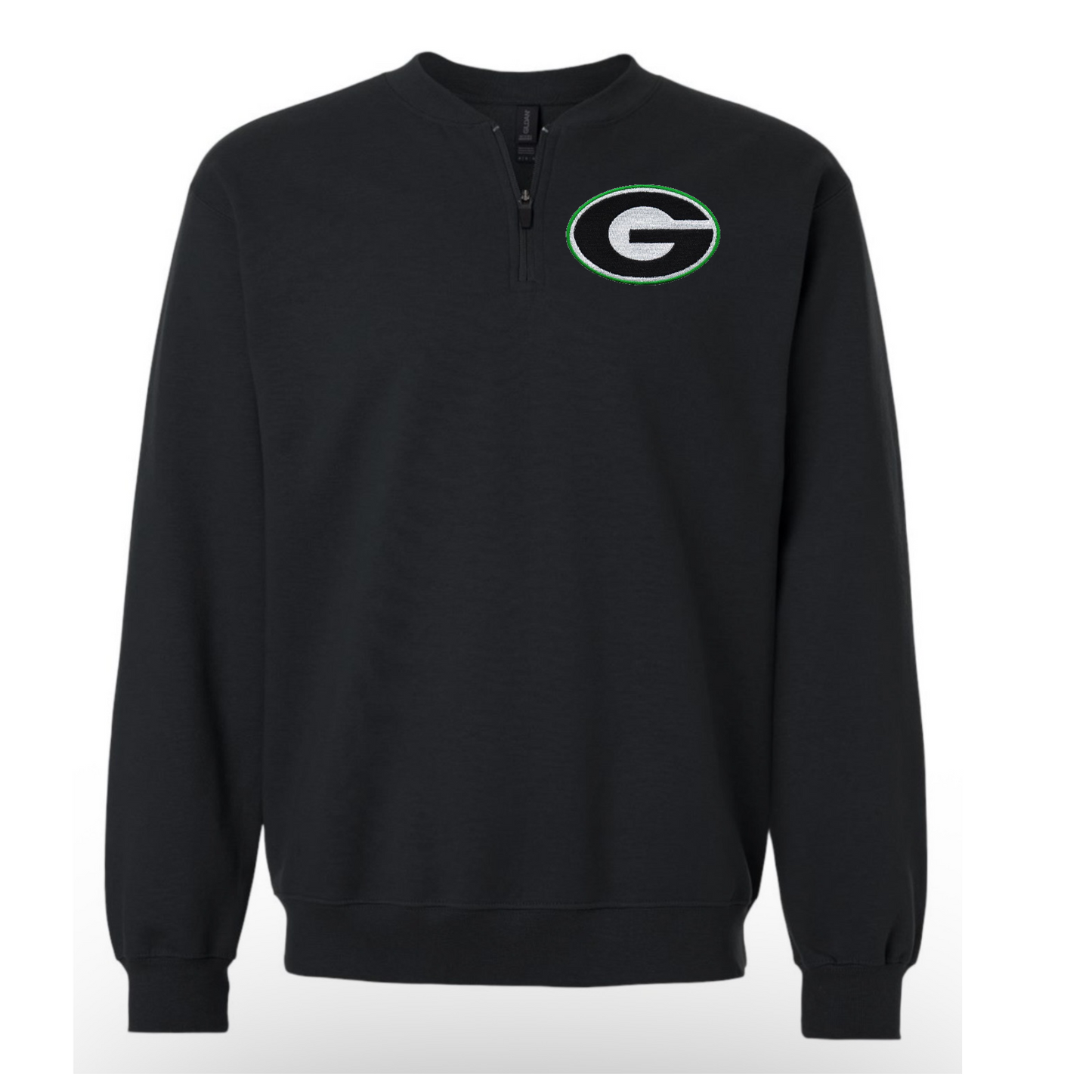 Logo G Quarter Zip Crew Neck