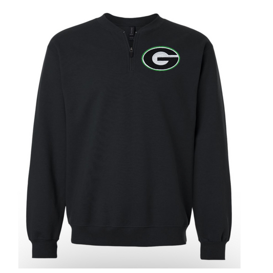 Logo G Quarter Zip Crew Neck