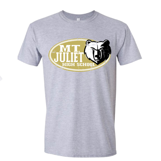 Mt. Juliet Distressed Bear Oval Tshirt