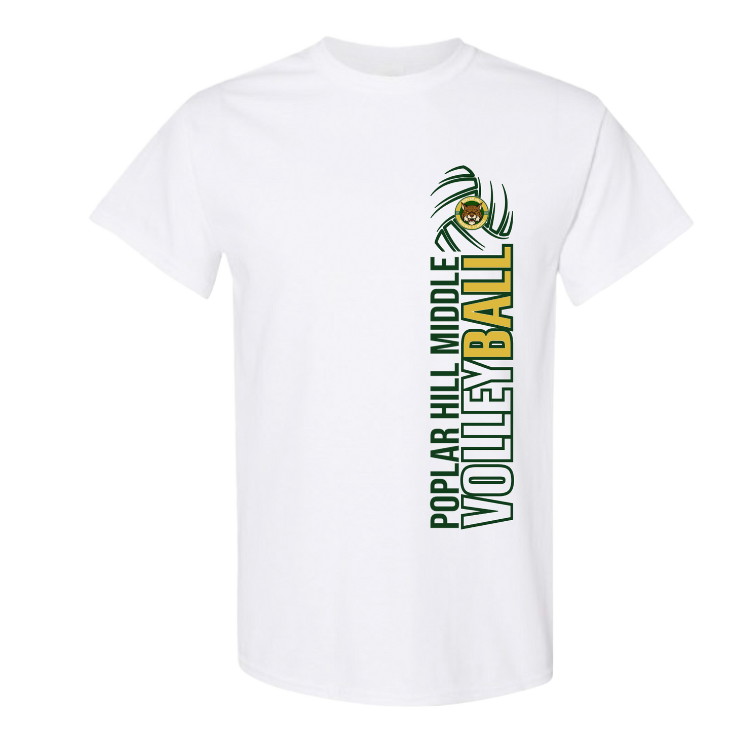 Poplar Hill Middle Vertical Volleyball Tshirt