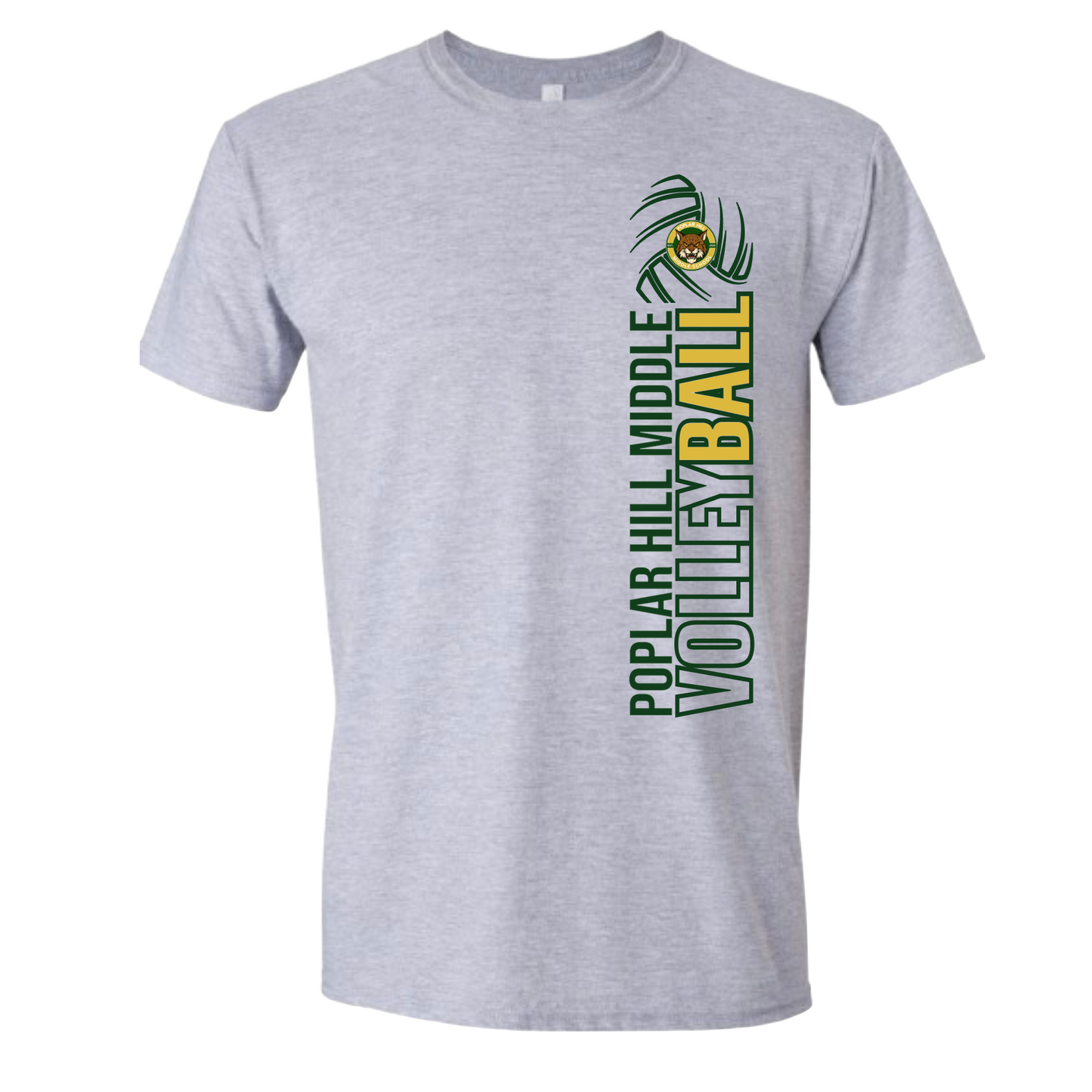 Poplar Hill Middle Vertical Volleyball Tshirt